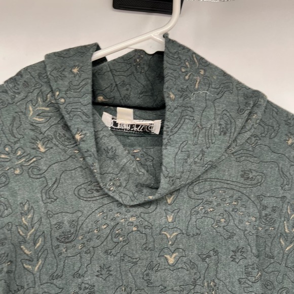 VTG Donna Jessica Patchwork Maxi Dress Women's Size 3 Junior Cowl Neck Lagenlook - Picture 3 of 8